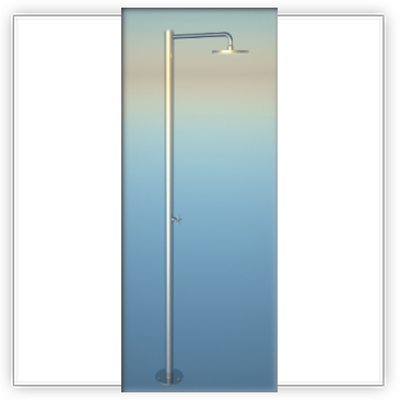 Outdoor showers in one location