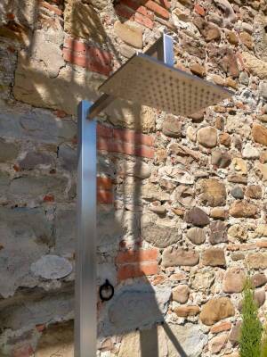 tutto inox 316 con soffione rettangolare con snodo