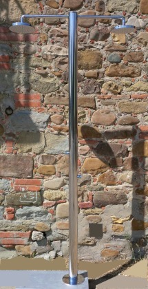 Colonna doccia in acciaio inox 316L