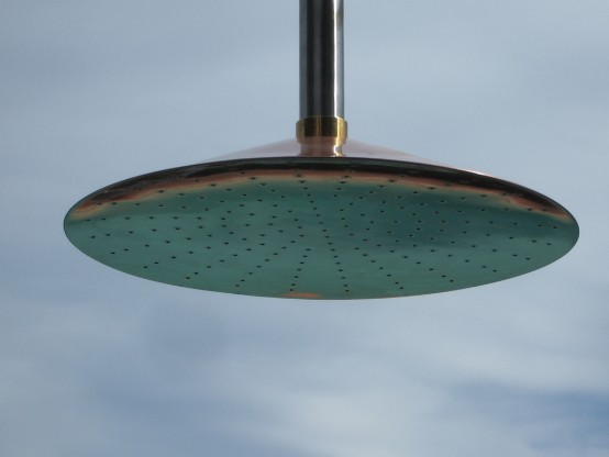 Soffione in rame, diametro 30cm
